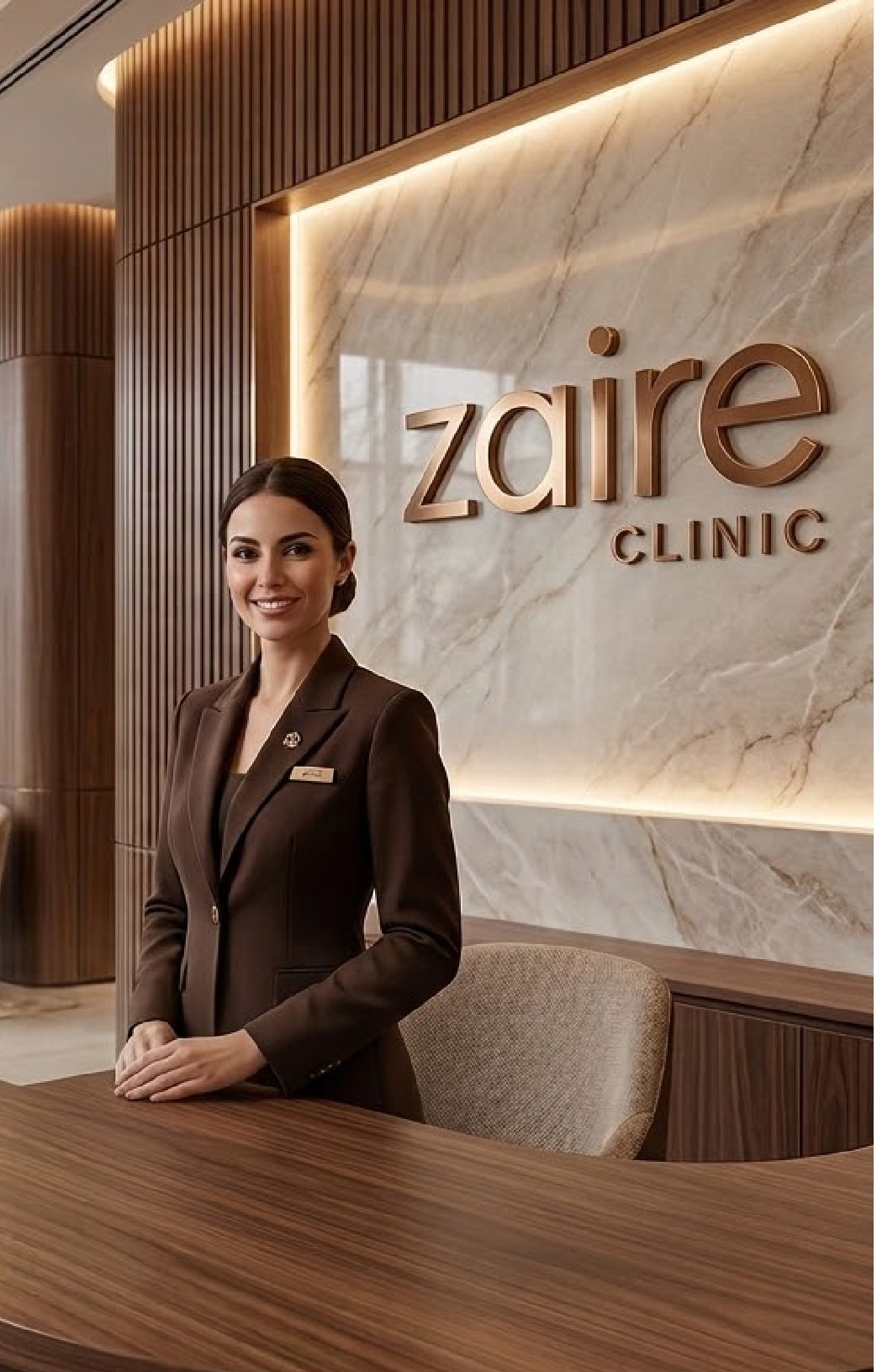 Recepção da Zaire Clinic